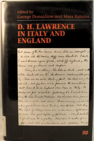 Cover of D.H. Lawrence in Italy and England