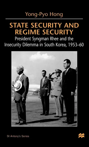 Cover of State Security and Regime Security