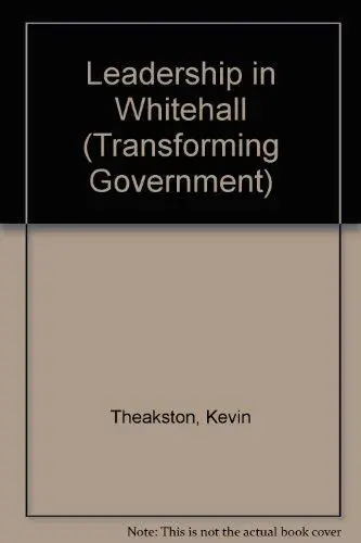 Cover of Leadership in Whitehall