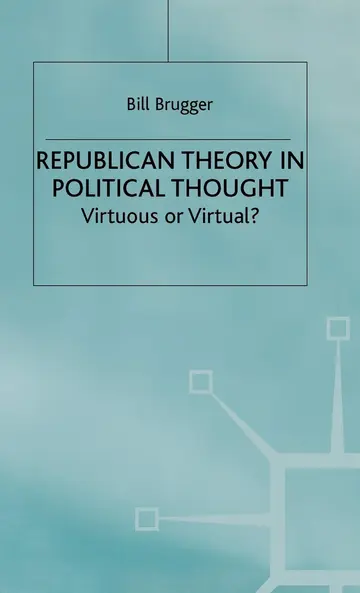 Cover of Republican Theory in Political Thought