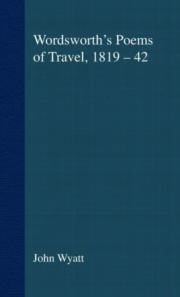 Cover of Wordsworth's Poems of Travel 1819-1842