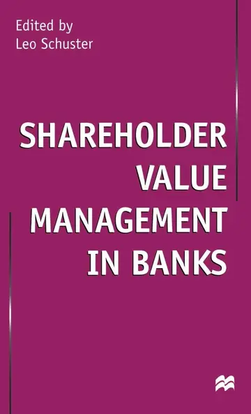Cover of Shareholder Value Management in Banks