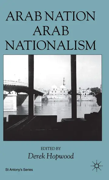 Cover of Arab Nation, Arab Nationalism