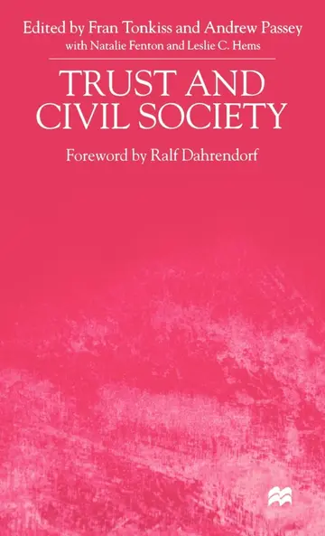 Cover of Trust and Civil Society