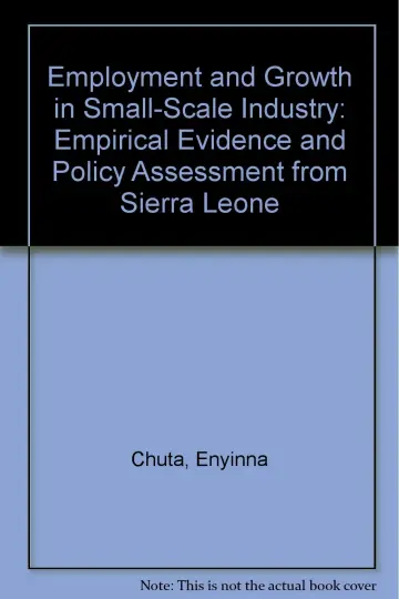 Cover of Employment and Growth in Small-Scale Industry
