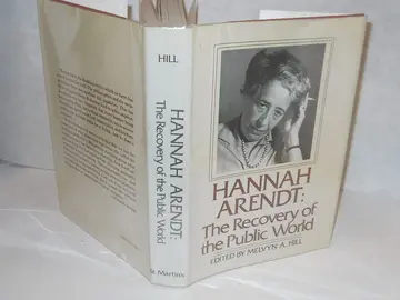 Cover of Hannah Arendt, the recovery of the public world