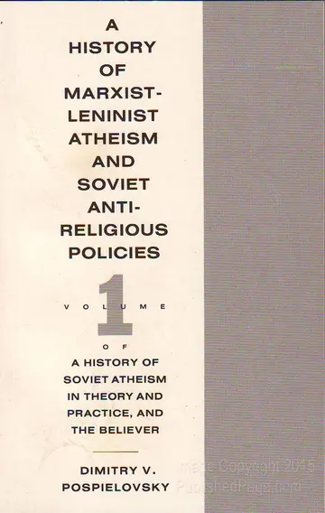 Cover of A History of Marxist-Leninist Atheism and Soviet Antireligious Policies