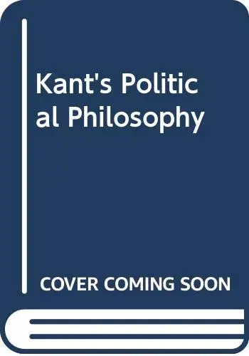 Cover of Kant's Political Philosophy