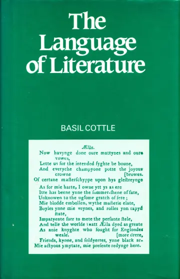 Cover of The Language of Literature