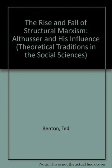 Cover of The Rise and Fall of Structural Marxism