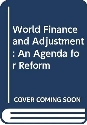 Cover of World Finance and Adjustment