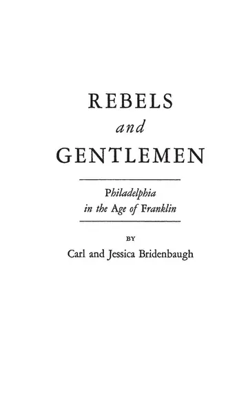Cover of Rebels and Gentlemen
