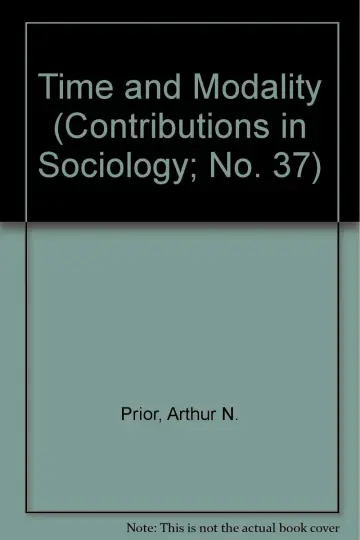 Cover of Time and Modality