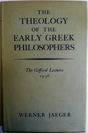 Cover of The Theology of the Early Greek Philosophers