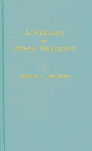 Cover of History of Greek Religion
