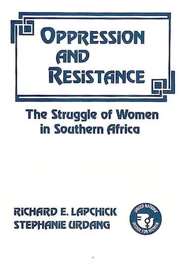 Cover of Oppression and Resistance