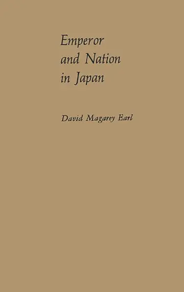 Cover of Emperor and Nation in Japan