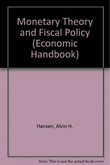 Cover of Monetary Theory and Fiscal Policy