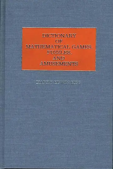 Cover of Dictionary of Language Games, Puzzles, and Amusements