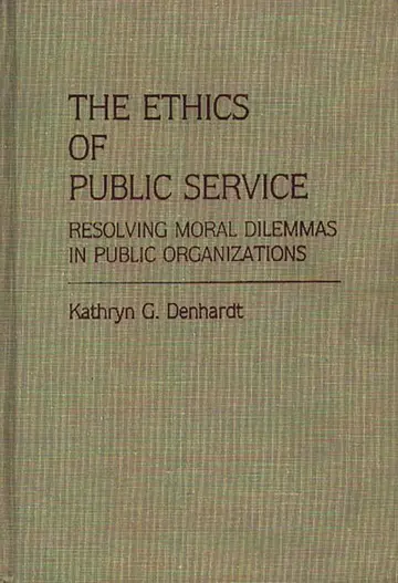 Cover of Ethics of Public Service