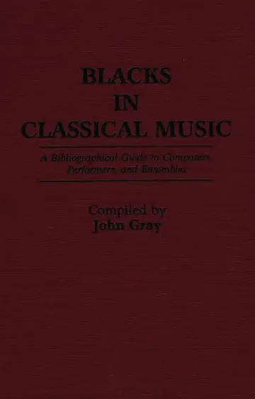Cover of Blacks in Classical Music