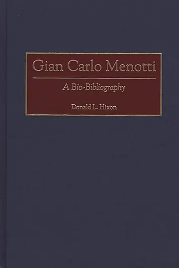 Cover of Gian Carlo Menotti