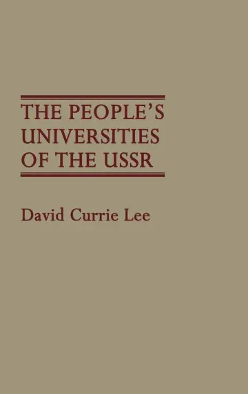 Cover of The People's Universities of the USSR