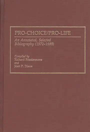 Cover of Pro-Choice/Pro-Life