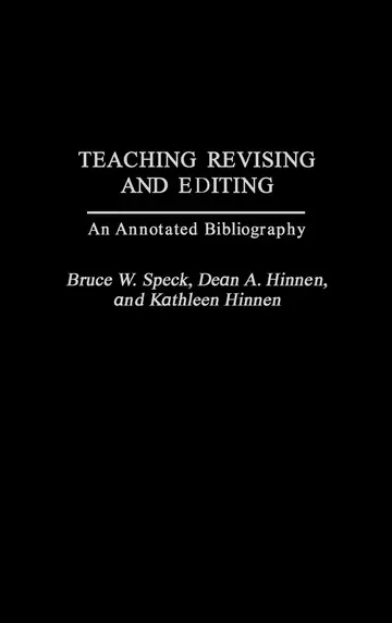 Cover of Teaching Revising and Editing