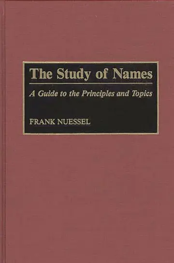 Cover of The Study of Names
