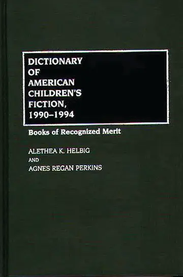 Cover of Dictionary of American Children's Fiction 1990-1994