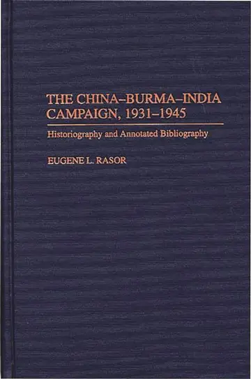 Cover of China-Burma-India Campaign, 1931-1945