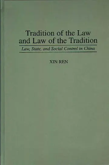 Cover of Tradition of the Law and Law of the Tradition