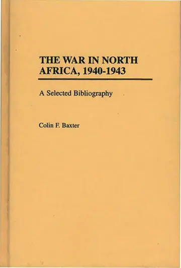 Cover of The War in North Africa, 1940-1943