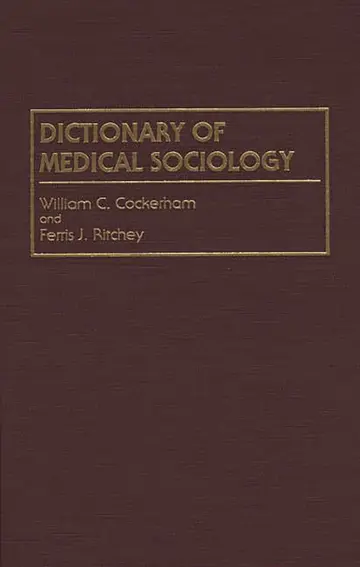 Cover of Dictionary of Medical Sociology