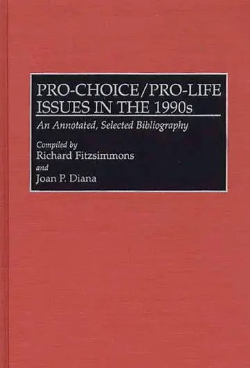 Cover of Pro-Choice/Pro-Life Issues in the 1990s