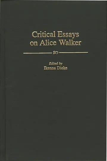 Cover of Critical Essays on Alice Walker
