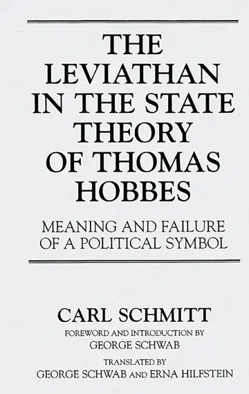 Cover of The Leviathan in the State Theory of Thomas Hobbes