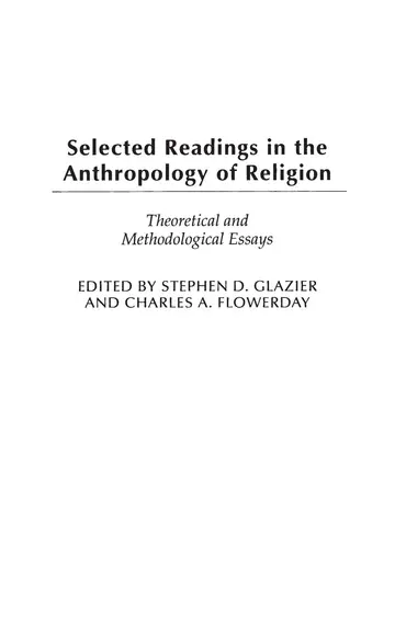 Cover of Selected Readings in the Anthropology of Religion