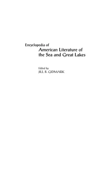Cover of Encyclopedia of American Literature of the Sea and Great Lakes