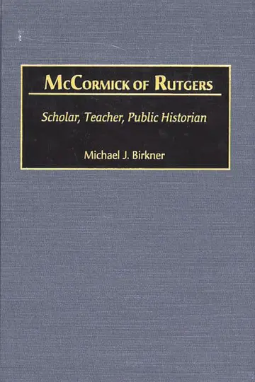 Cover of McCormick of Rutgers