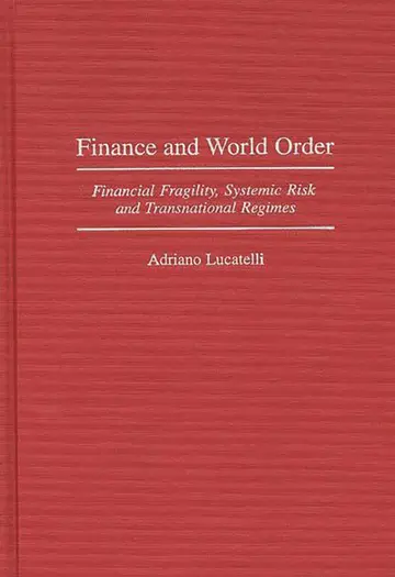 Cover of Finance and World Order