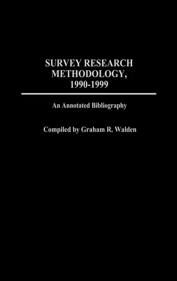 Cover of Survey Research Methodology, 1990-1999