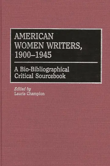 Cover of American Women Writers, 1900-1945