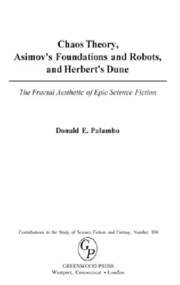 Cover of Chaos Theory, Asimov's Foundations and Robots, and Herbert's Dune