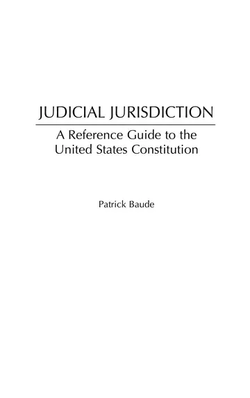 Cover of Judicial Jurisdiction
