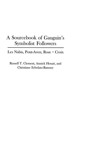 Cover of A Sourcebook of Gauguin's Symbolist Followers
