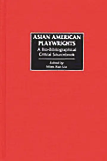 Cover of Asian American Playwrights