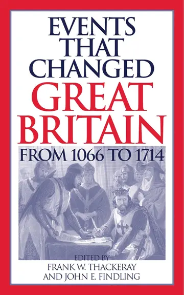 Cover of Events That Changed Great Britain from 1066 to 1714
