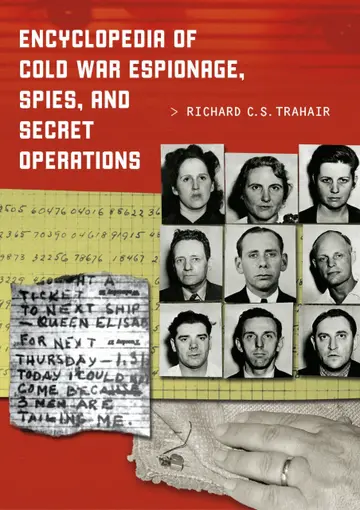 Cover of Encyclopedia of Cold War Espionage, Spies, and Secret Operations